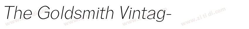 The Goldsmith Vintag字体转换